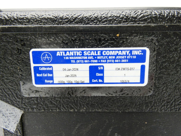 ATLANTIC SCALE COMPANY 105374 ZWTS-017 10/100/500G NSMP