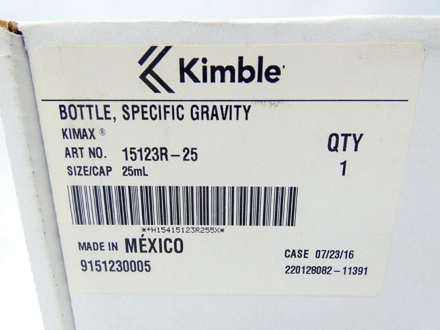 KIMBLE KIMAX 15123R-25 NSMP