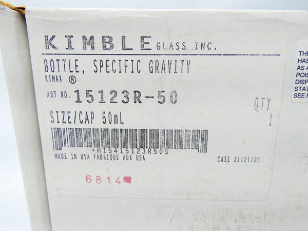 KIMBLE KIMAX 15123R-50 NSMP