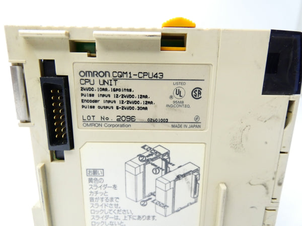 OMRON CQM1-CPU43 24VDC (AS PICTURED) UNMP