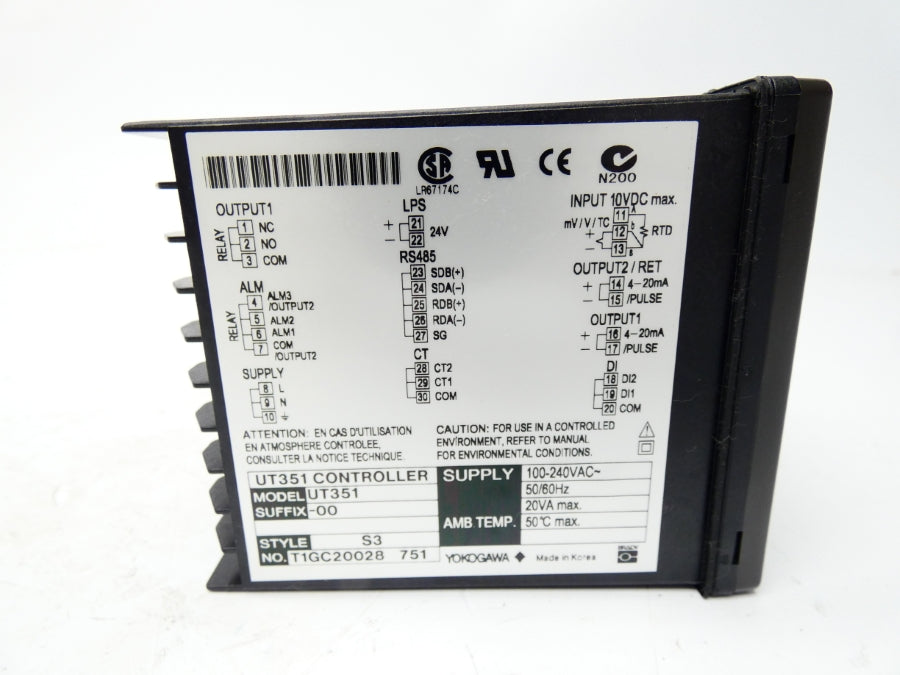 YOKOGAWA UT351-00 100-240VAC NSMP