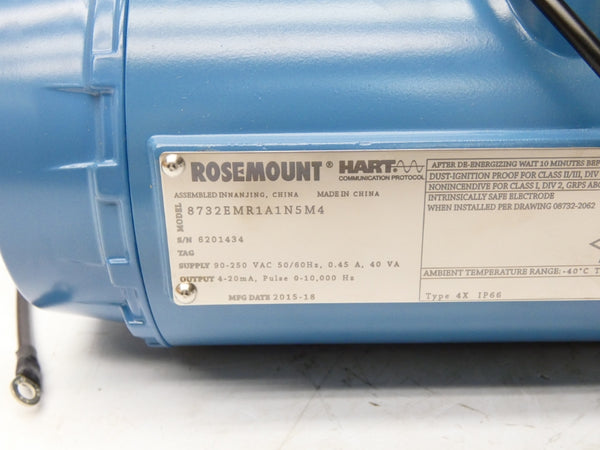 ROSEMOUNT 8732EMR1A1N5M4 90-250VAC 0.45A NSMP