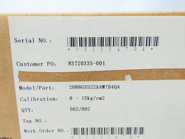 ROSEMOUNT 2088G3S22A4M7B4Q4 10.5-36VDC 800PSI NSMP