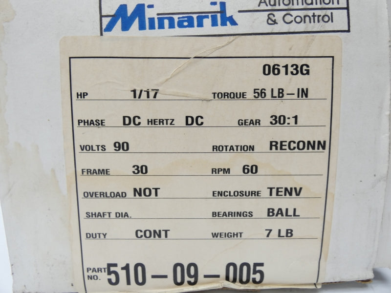 MINARIK 510-09-005 90VDC 0.80A NSMP