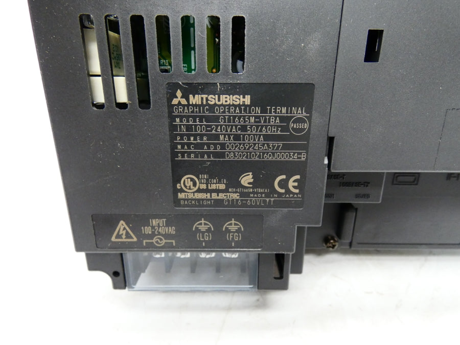 MITSUBISHI GT1665M-VTBA 100-240VAC NSMP