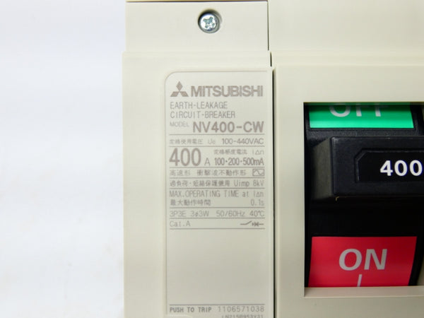 MITSUBISHI NV400-CW 100-440VAC 400A NSMP