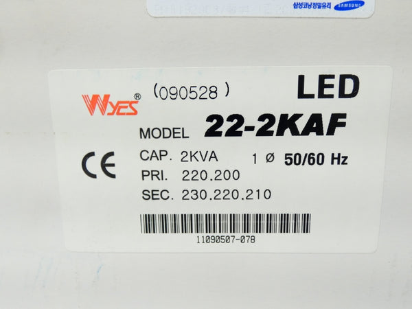 WYES 22-2KAF 200/220V NSFS