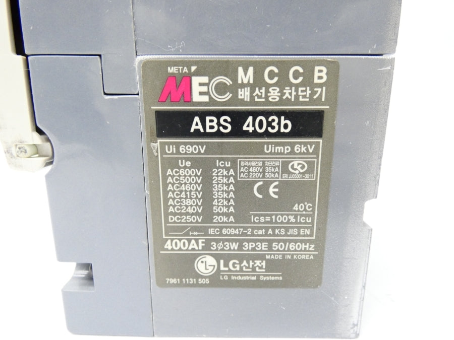 META MEC ABS403B 600VAC 300A NSNP
