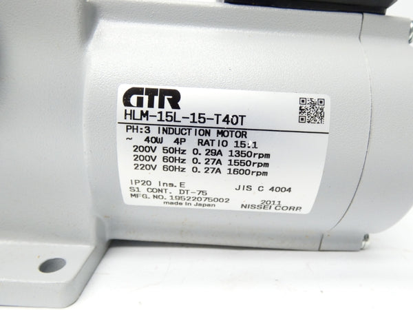 GTR HLM-15L-15-T40T 200V 0.29A NSNP