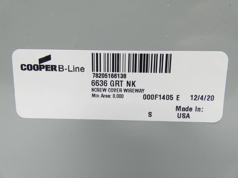 EATON COOPER B-LINE 6636GRTNK NSMP