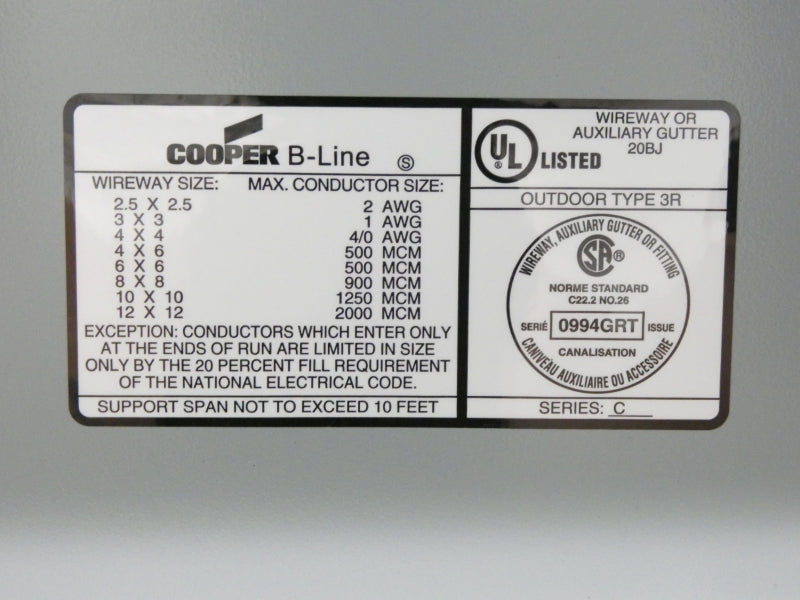 EATON COOPER B-LINE 8848GRTNK NSMP