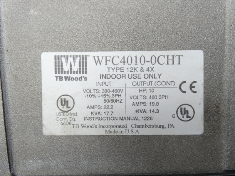 TB WOOD'S WFC4010-0CHT 380-460V 22.2A UNMP