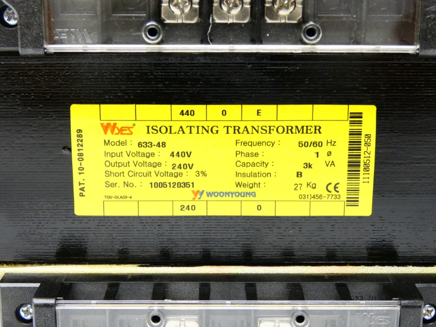 WOON YOUNG 633-48 440V NSNP