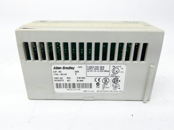 ALLEN BRADLEY 1794-OV16P SER. A REV. A01 24VDC UNMP