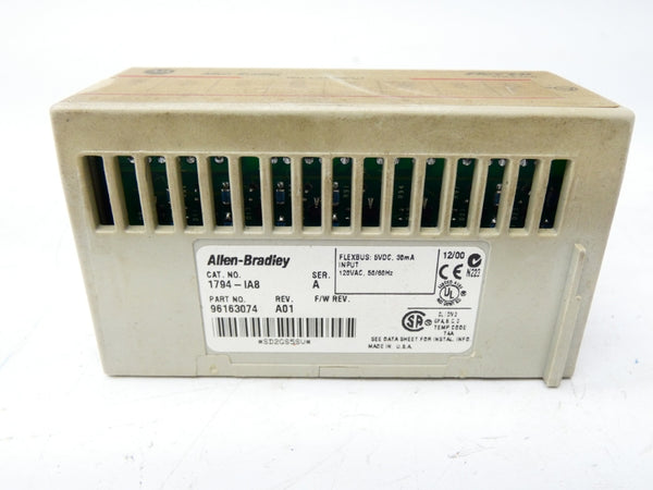 ALLEN BRADLEY 1794-IA8 SER. A REV. A01 120VAC UNMP