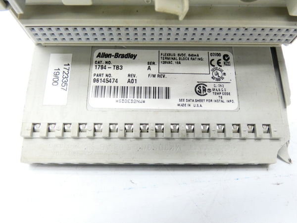 ALLEN BRADLEY 1794-TB3 SER. A REV. A01 120VAC 10 (AS PICTURED) UNMP