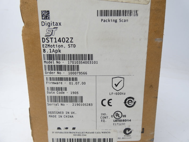 CONTROL TECHNIQUES DST1402Z 380-480V 2A NSMP