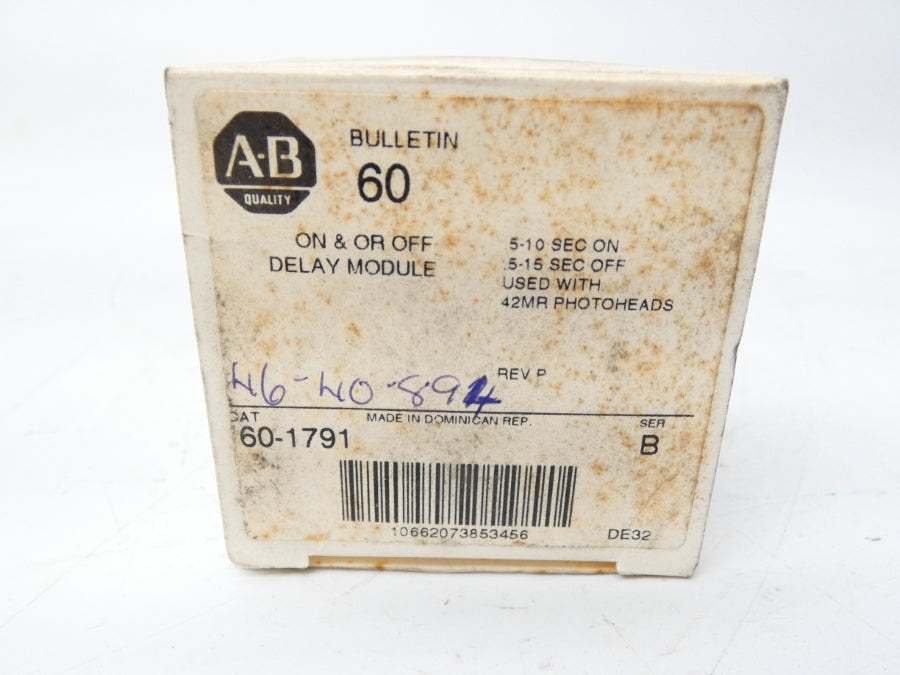 ALLEN BRADLEY 60-1791 SER. B .5-15S (WH) NSMP