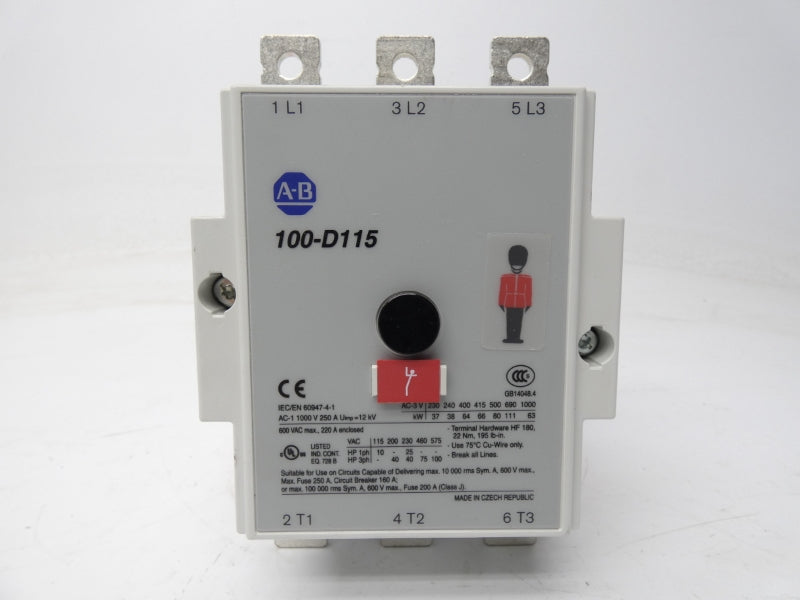 ALLEN BRADLEY 100S-D115D22C SER. B 115V 250A NSMP