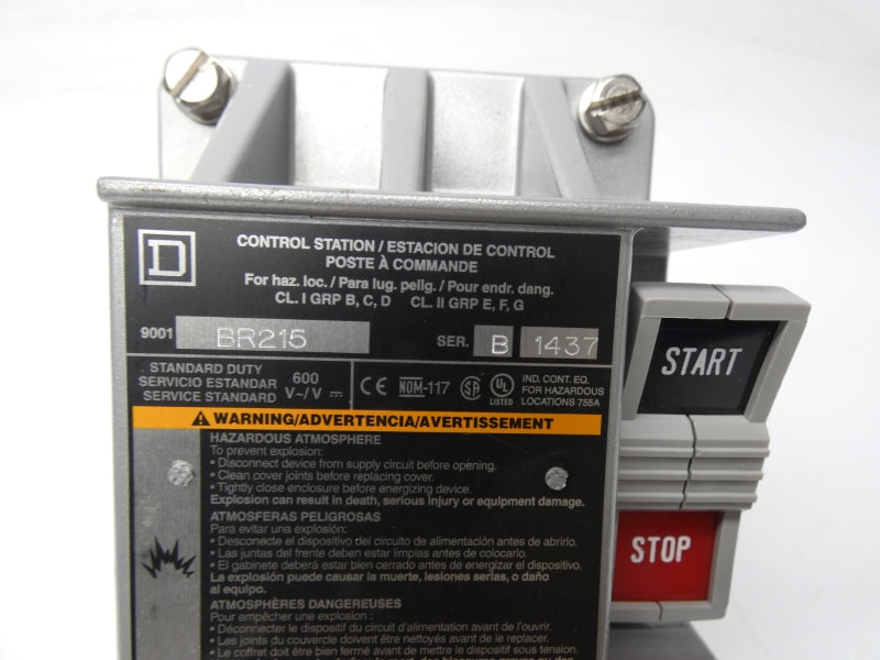 SQUARE D 9001BR215 SER. B 600V NSMP