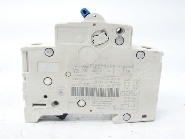 ALLEN BRADLEY 1492-SPM1C150 SER. D 277VAC 15A UNMP