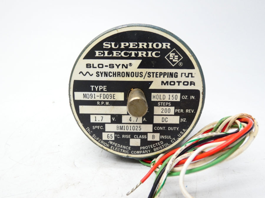 SUPERIOR ELECTRIC M091-FD09E BM101025 1.7V 4.7A UNMP