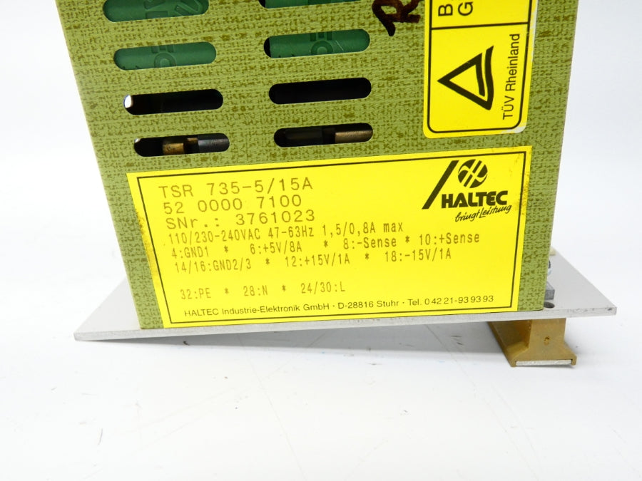 HALTEC TSR735-5/15A 5200007100 110/230-240VAC 1.5/0.8A UNMP