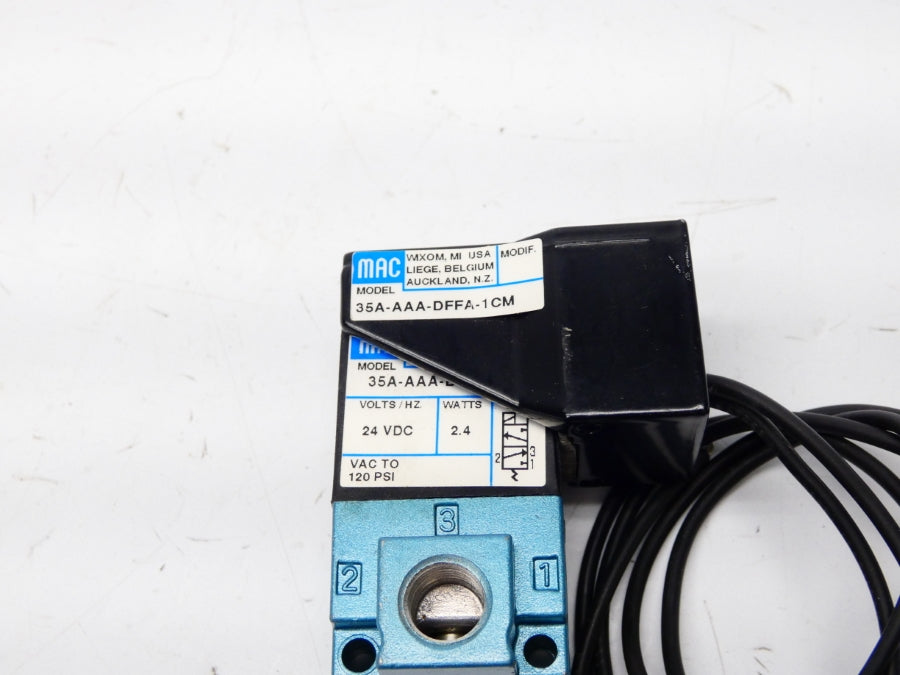 MAC 35A-AAA-DFFA-1CM 24VDC 120PSI UNMP