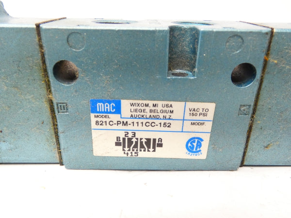 MAC 821C-PM-111CC-152 110/120V 25-150PSI UNMP