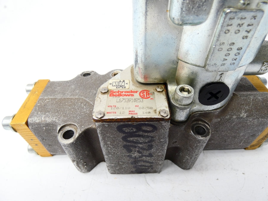 SCHRADER BELLOWS L6753910253 120/110V 140PSI UNMP
