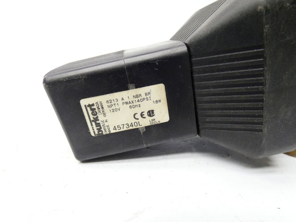 BURKERT 457340L 6213A1NBRBR 120V 140PSI 1" NSNP