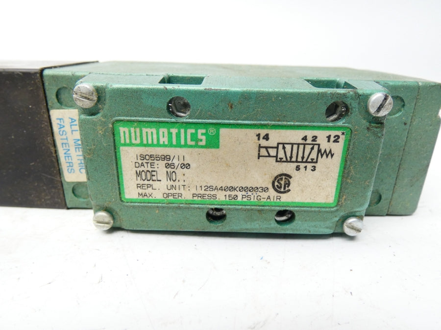 NUMATICS IS05599/II I12SA400K000030 110-120V .11A UNMP