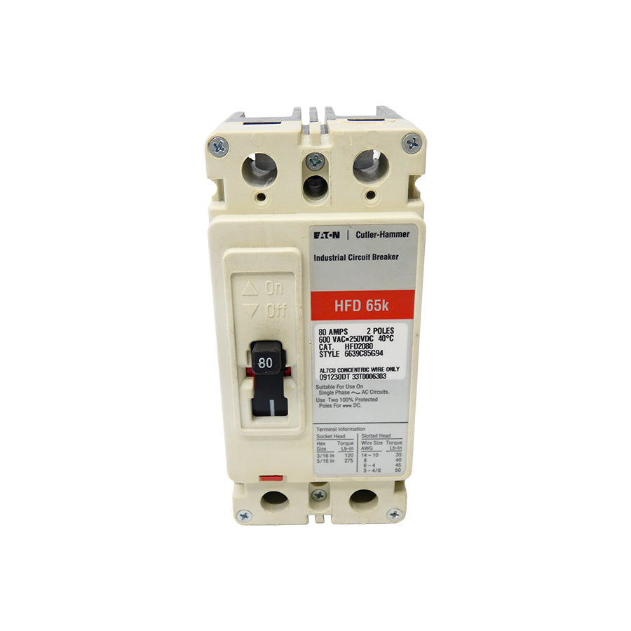 EATON HFD2080 600VAC 80A (AS PICTURED) NSNP