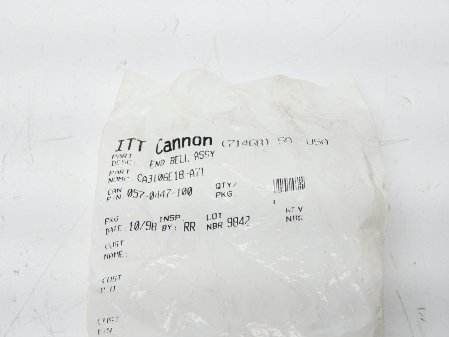 ITT 057-0447-100 CA3106E18-A71 NSMP