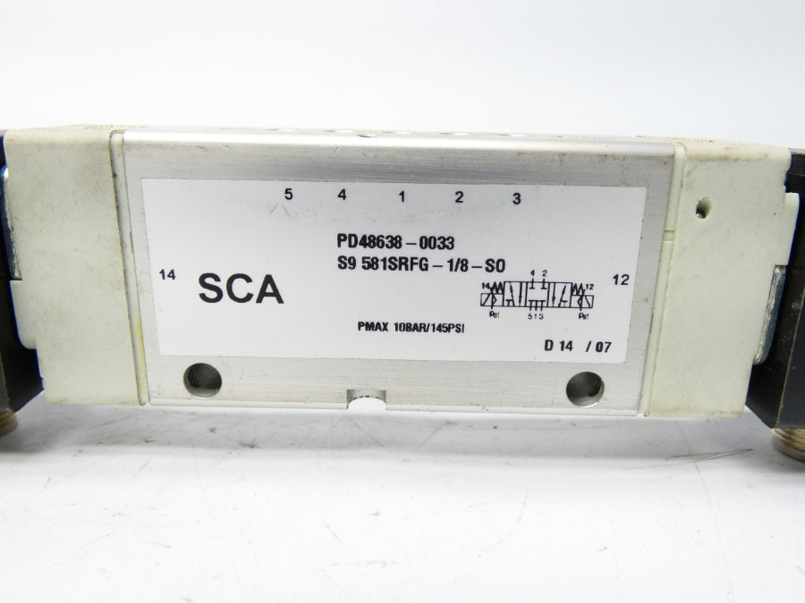 SCA PD48638-0033 S9581SRFG-1/8-S0 24VDV 145PSI UNMP