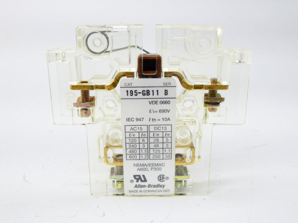 ALLEN BRADLEY 195-GB11 SER. B 690V 10A NSNP