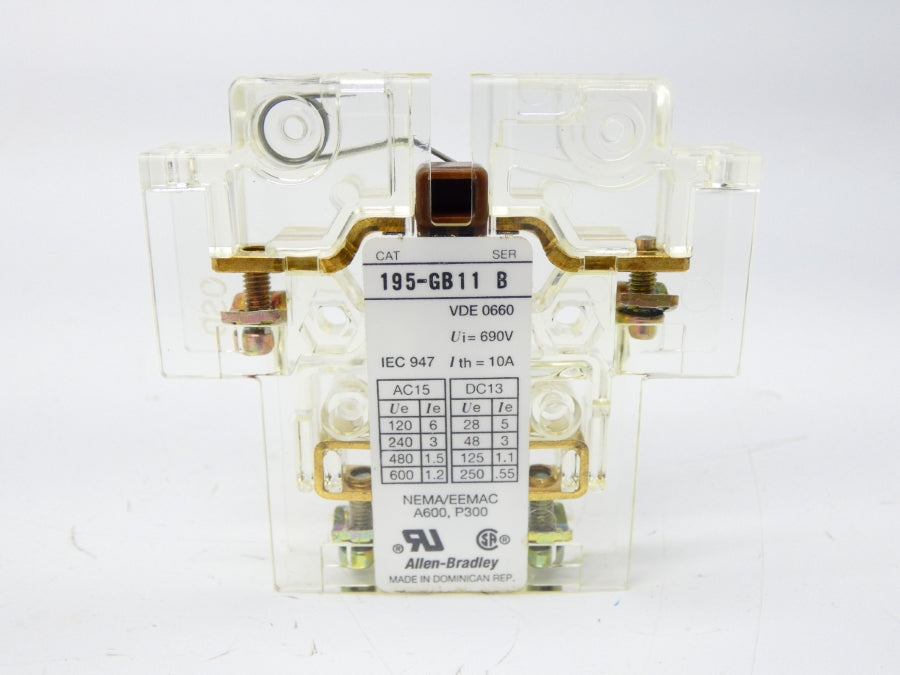 ALLEN BRADLEY 195-GB11 SER. B 690V 10A NSNP