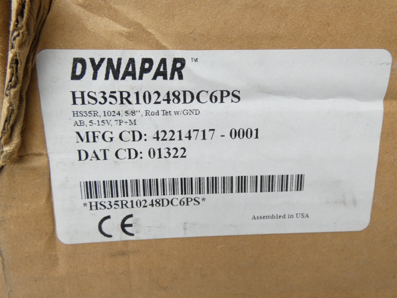 DYNAPAR HS35R10248DC6PS 5/8" NSFS