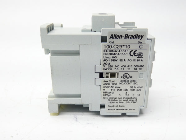ALLEN BRADLEY 100-C23H10 SER. C 208V 32A UNMP