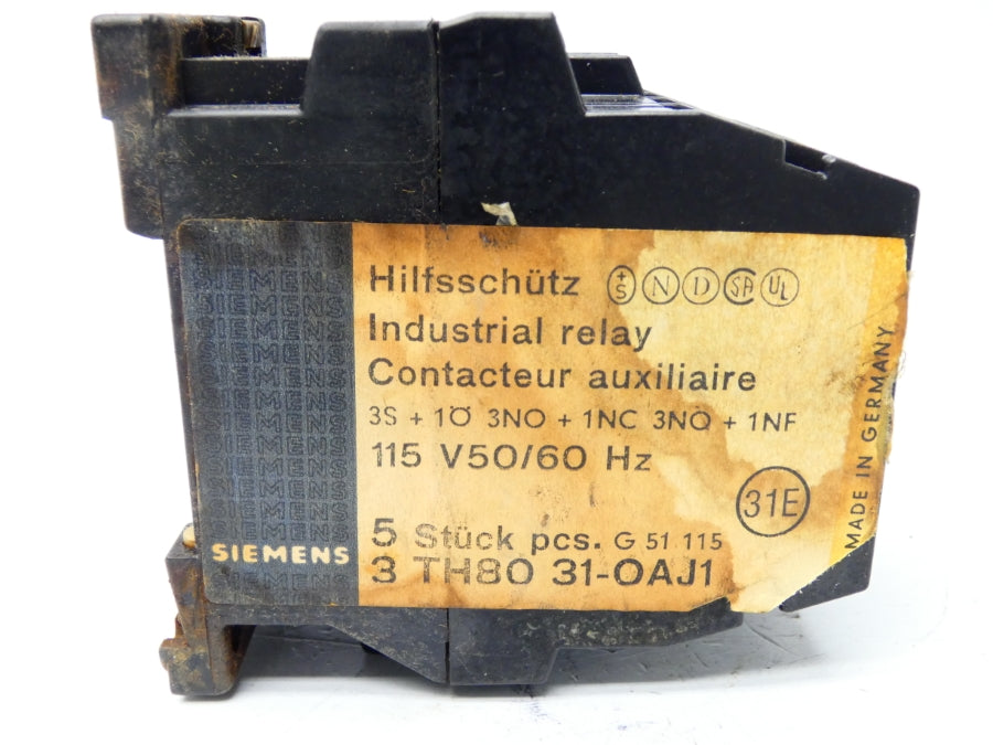 SIEMENS 3TH8031-0AJ1 115V UNMP