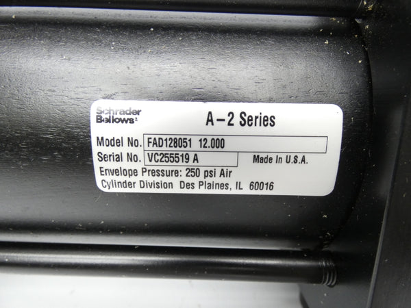 SCHRADER BELLOWS FAD12805112.000 SER. A-2 250PSI 12.000 NSNP
