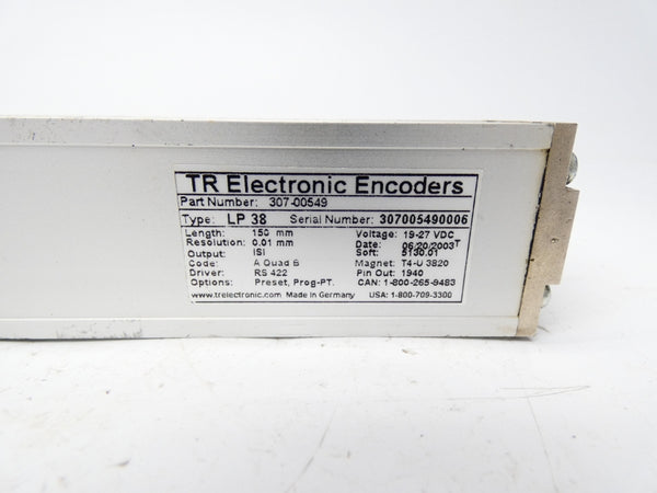 TR ELECTRONIC LP38 307-00549 19-27VDC UNMP