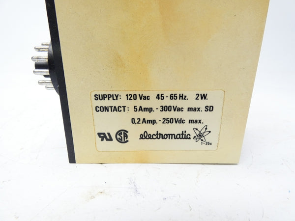 ELECTROMATIC SA205120 120VAC 5A 0.8-18S UNMP