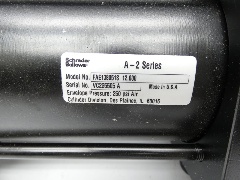 SCHRADER BELLOWS FAE138051S12.000 SER. A-2 250PSI 12.000 NSNP