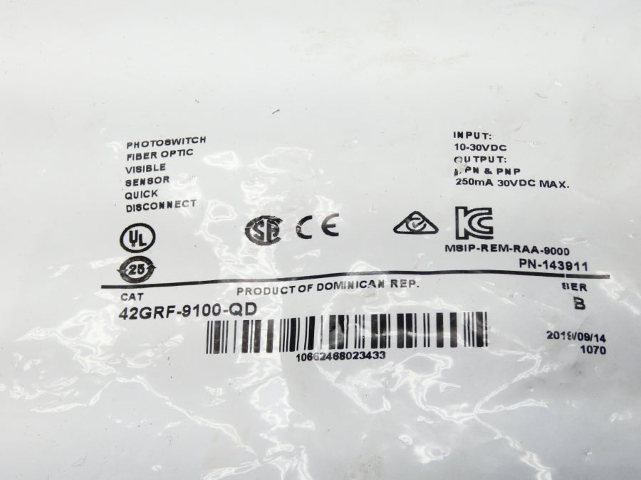 ALLEN BRADLEY 42GRF-9100-QD SER. B 10-30VDC NSMP