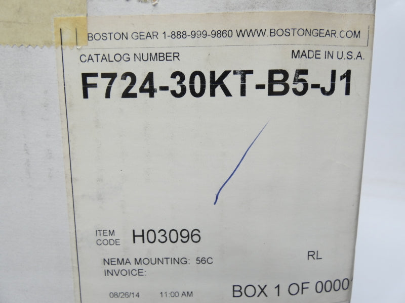 BOSTON GEAR F724-30KT-B5-J1 NSMP