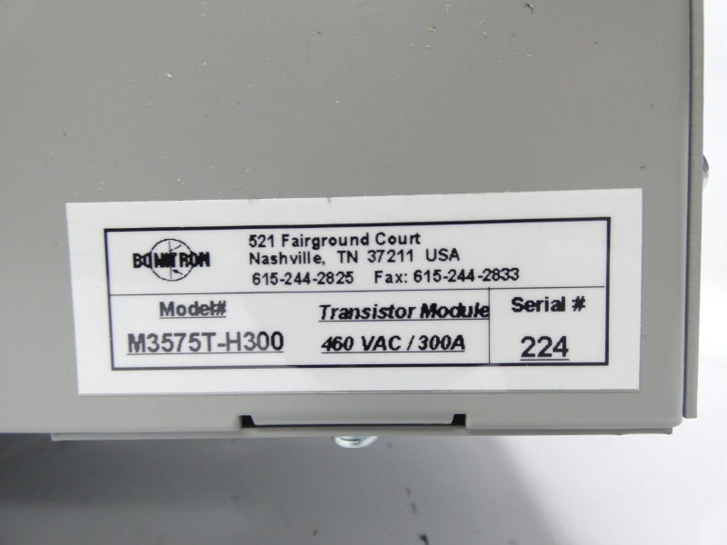 BONITRON M3575T-H300 460V 300A NSMP