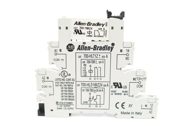 ALLEN BRADLEY 700-HLT1Z24 SER. A (PKG OF 10) (WH) NSMP