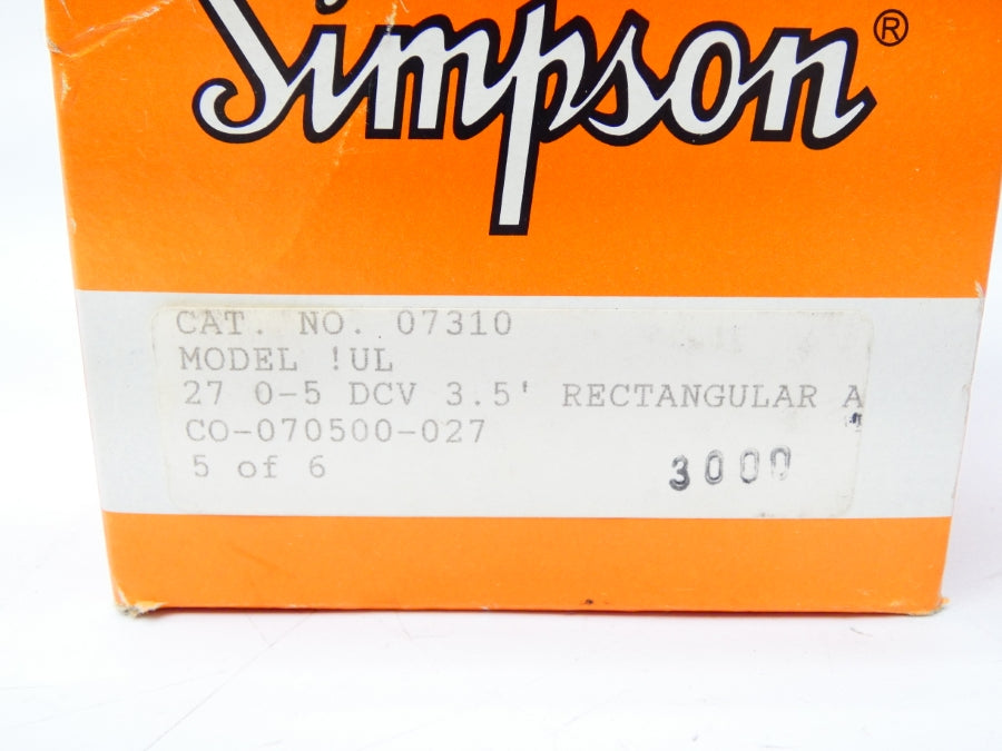 SIMPSON 27 07310 0-5VDC NSMP