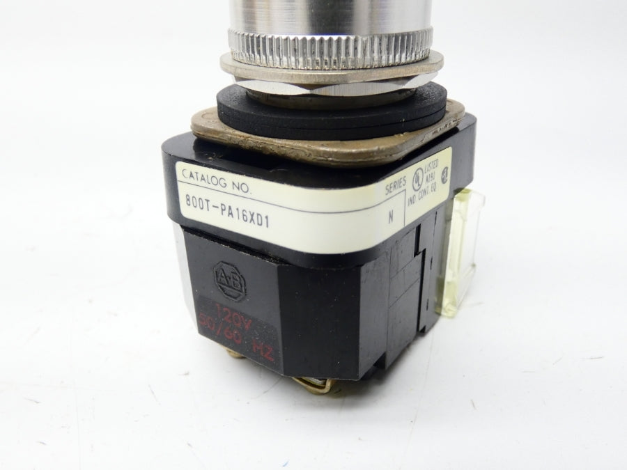 ALLEN BRADLEY 800T-PA16XD1 SER. N 120V (AS IS) NSNP
